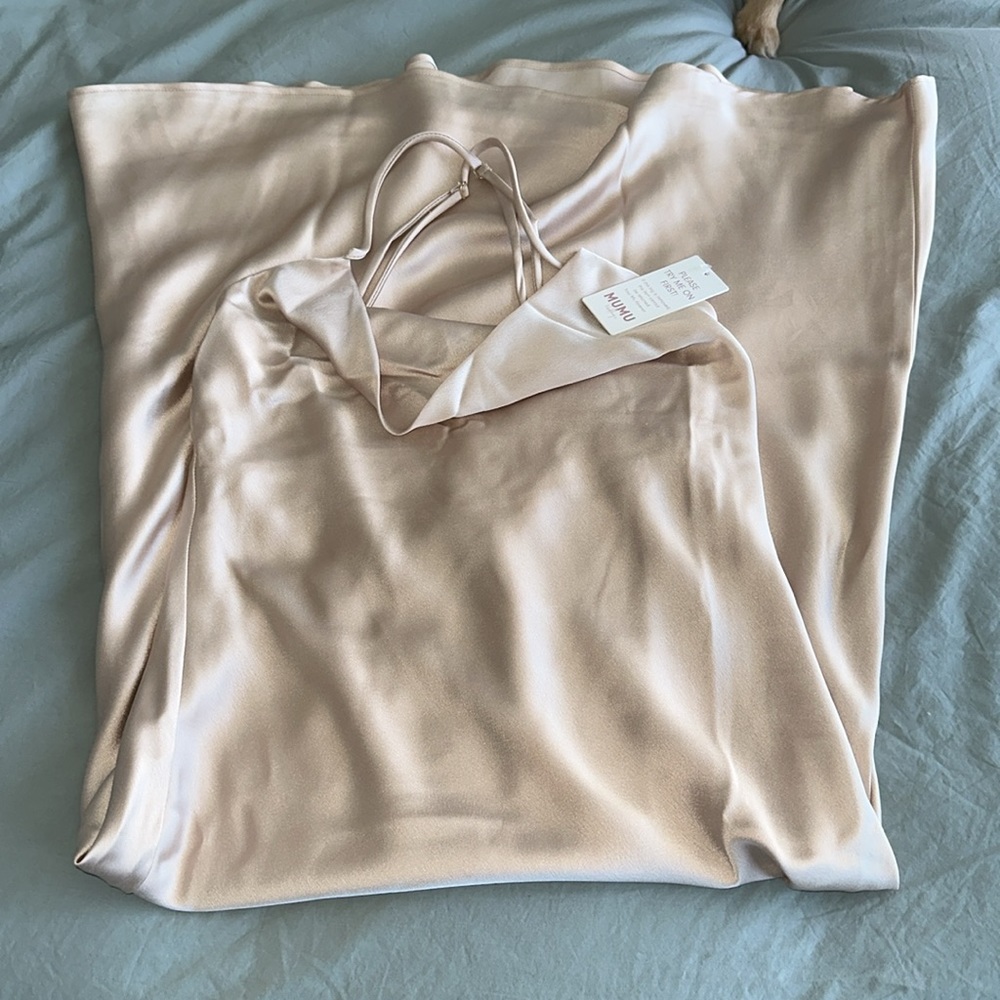 Show Me Your MuMu Champagne Cocktail Dress